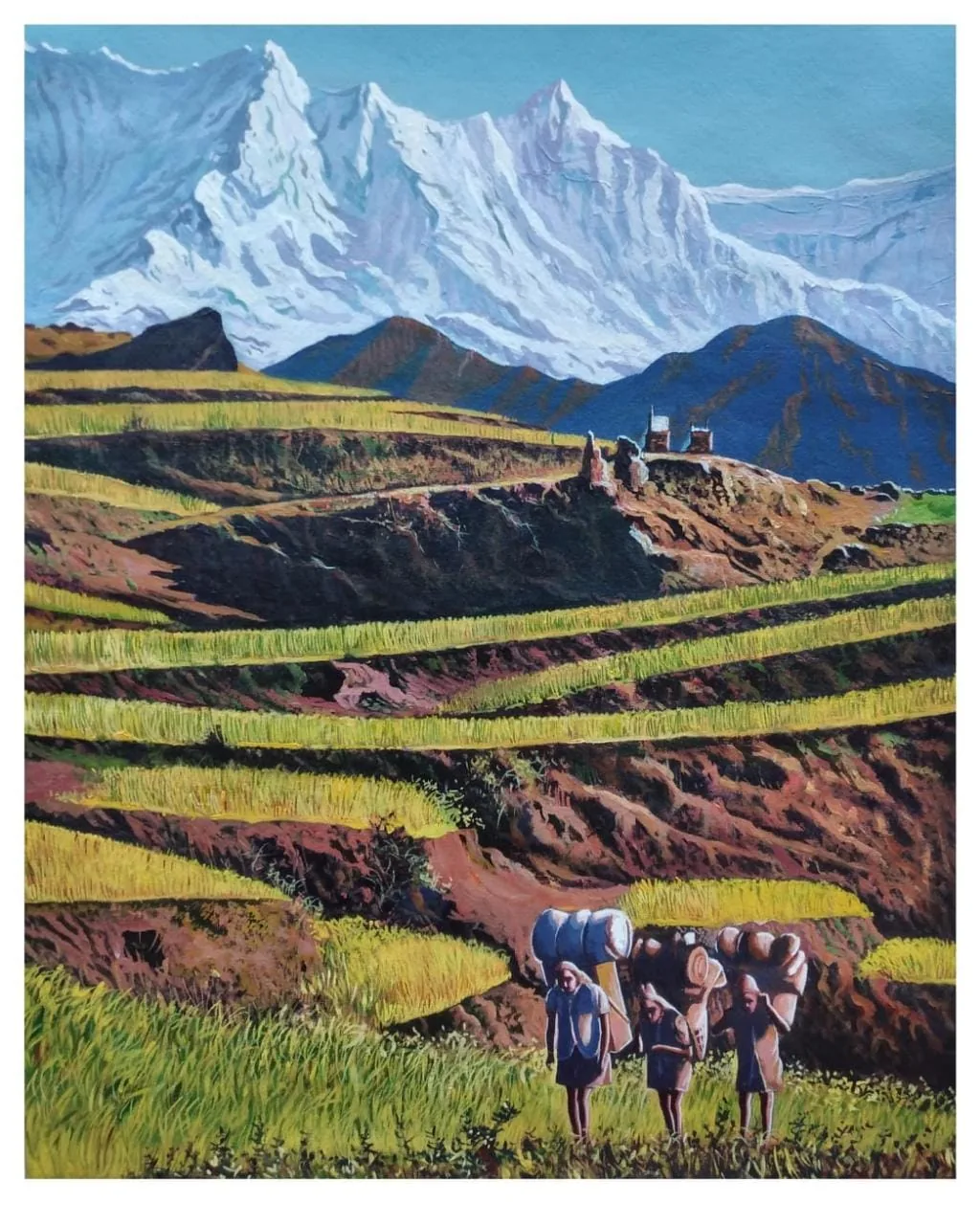 Mountain Landscape — Pichwai painting